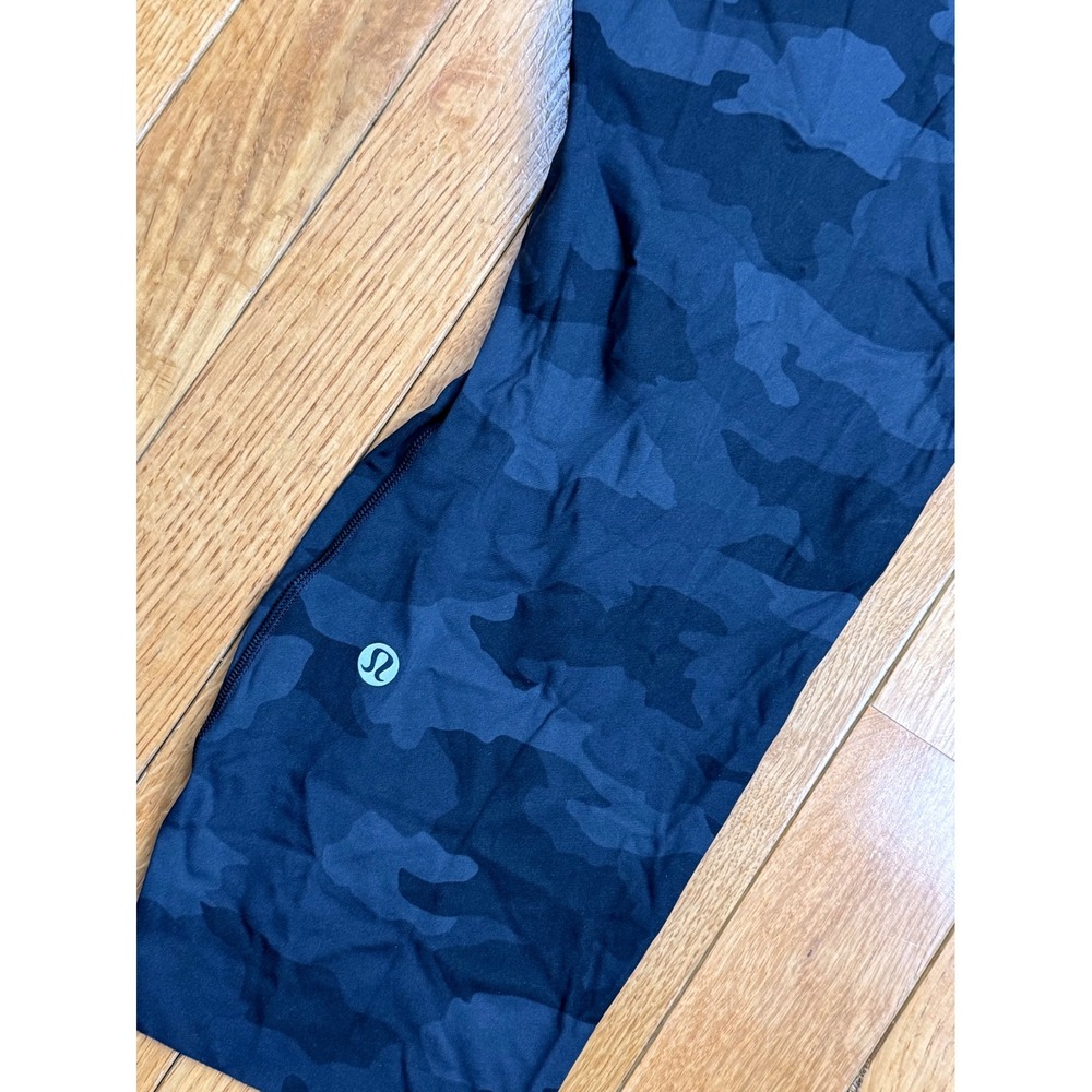Lululemon Base Pace High-Rise Crop 23" Heritage 365 Camo Deep Coal Multi Size 12 - Picture 5 of 6